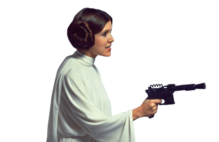 Princess Leia Side View - Princess Leia Png (750x750)