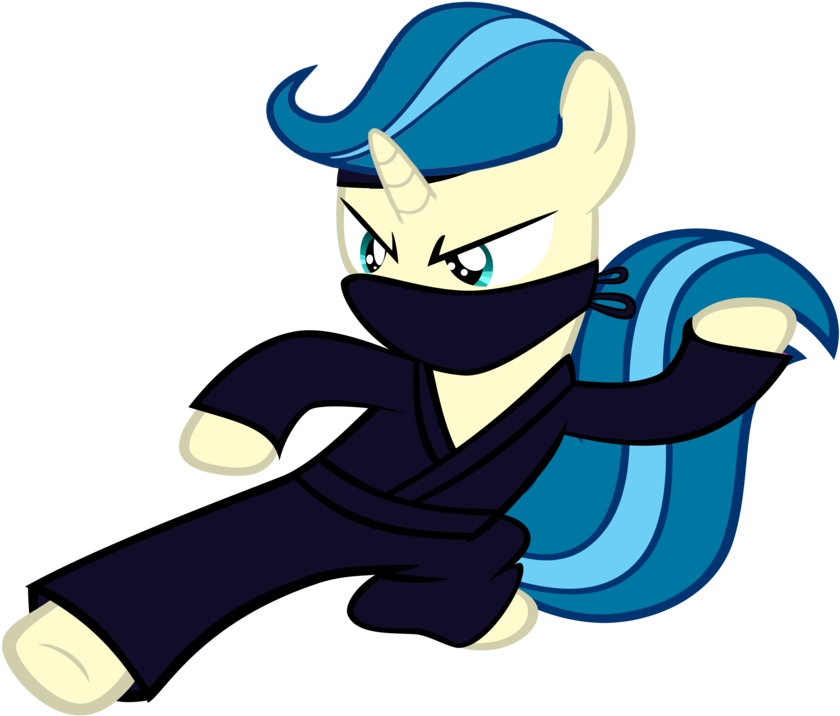 The Filly Ninja Tina - Ninja Unicorn (900x819)