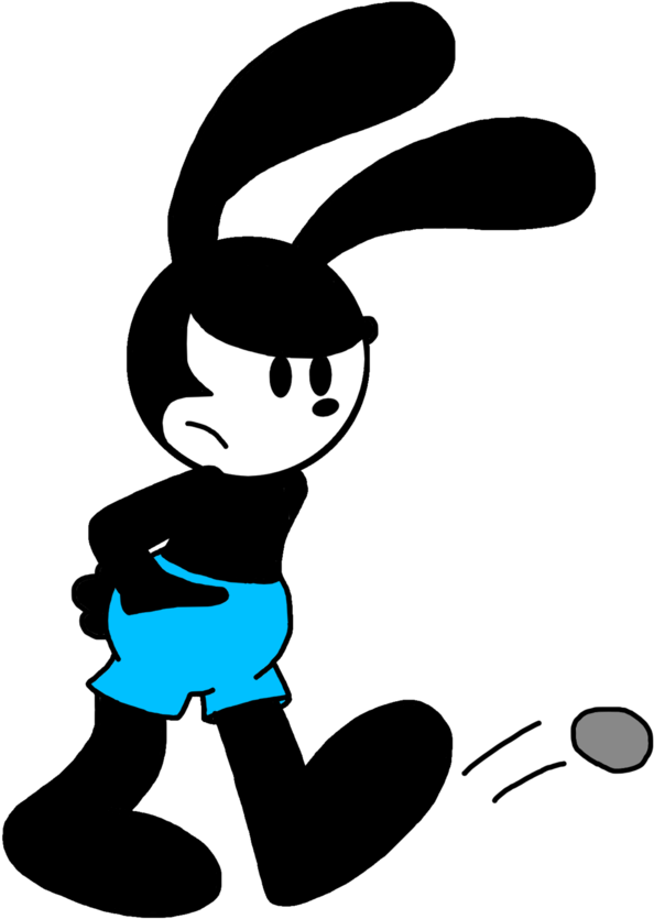 Oswald Kicking A Rock By Marcospower1996 - Someone Kicking A Rock (894x894)