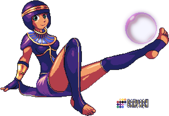 Menat From Street Fighter V - Street Fighter Pixel Art (640x480)
