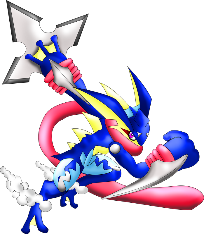 Shiny Mega Greninja Pokédex - Mega Ash Greninja Shiny (699x800)