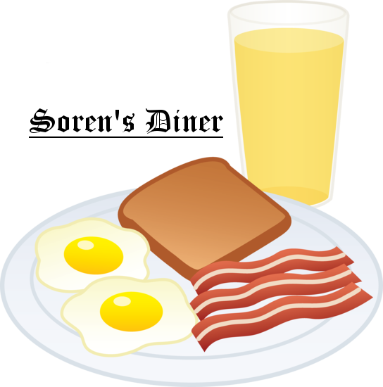 Soren's Diner Soren's Diner - Breakfast Food Clip Art (544x550)