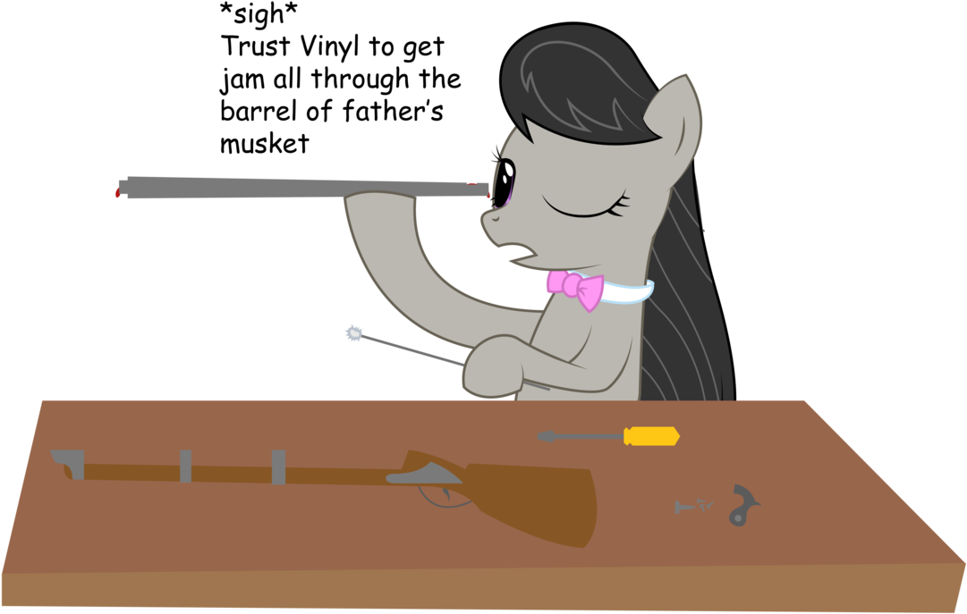 Octavia Cleaning A Musket By Replaymasteroftime - Cartoon (1117x716)