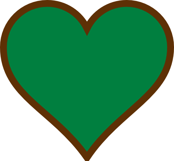 Brown And Green Heart (600x557)
