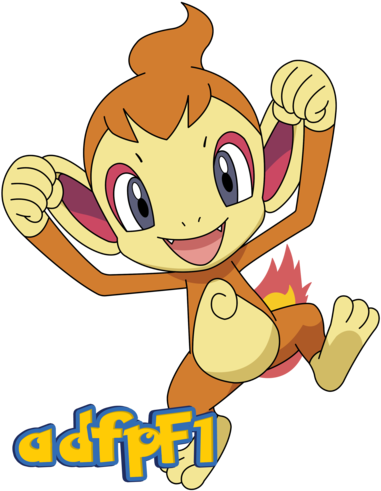 390 Chimchar By Adfpf1 - Pokemon Diamond And Pearl (400x509)