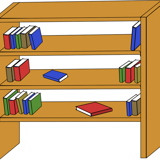 Books On Shelf Clipart Clipart Panda Free Clipart Images - Bookshelf Clipart (680x680)