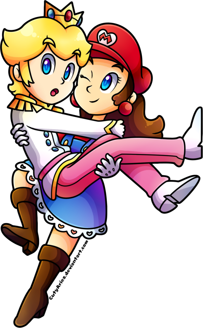 Ma-maria 0////0 - Mario Genderbend And Peach (703x1136)