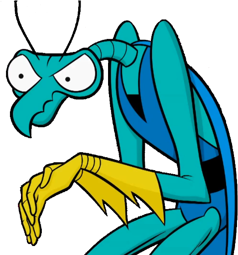 That Image Reminds Me Of Zorak Way Too Much - Space Ghost Praying Mantis (504x510)