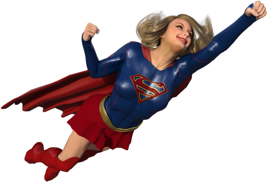 Supergirl In Flight - New York (1024x768)