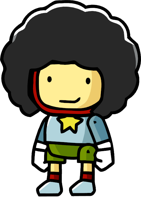 Afro Hair Transparent - Scribblenauts (486x678)