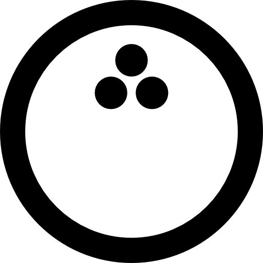 Bowling Ball Free Icon - Number 5 In Circle (512x512)