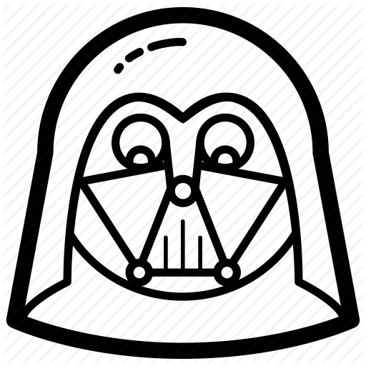 Drawn Darth Vader Villain - Anakin Skywalker (512x512)