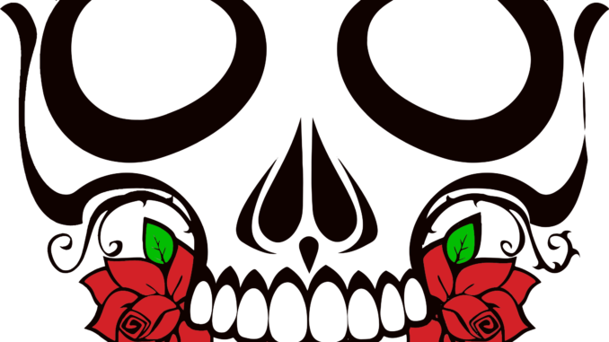 See Here Skull Clipart Transparent Background Hd Images - Sugar Skull Designs Simpl (678x381)