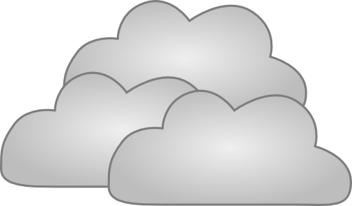 Cumulonimbus Cloud Clipart - Grey Clouds Clipart (512x300)