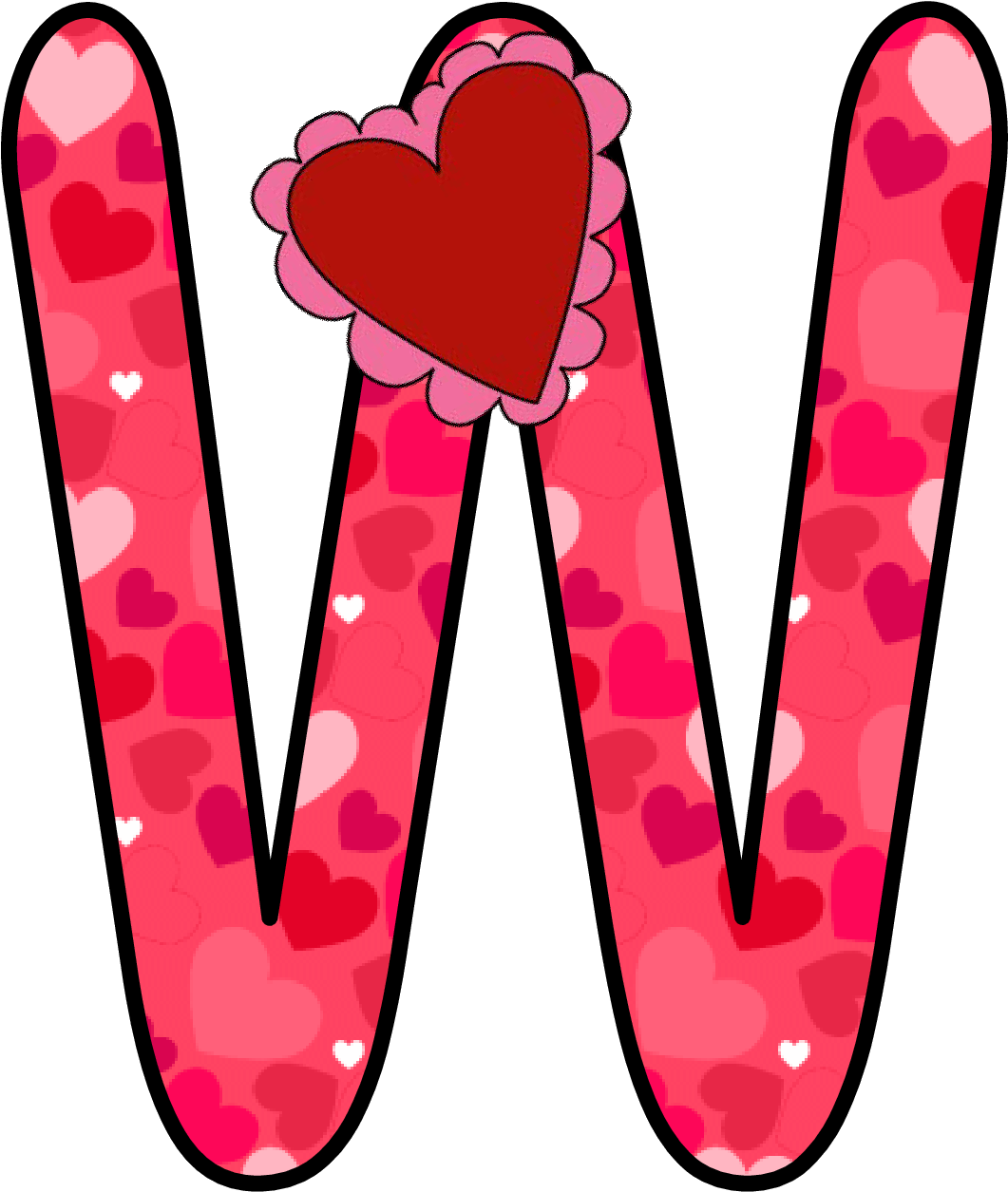 Ch B *✿* Alfabeto Corazon De Kid Sparkz - Alphabet (1105x1324)