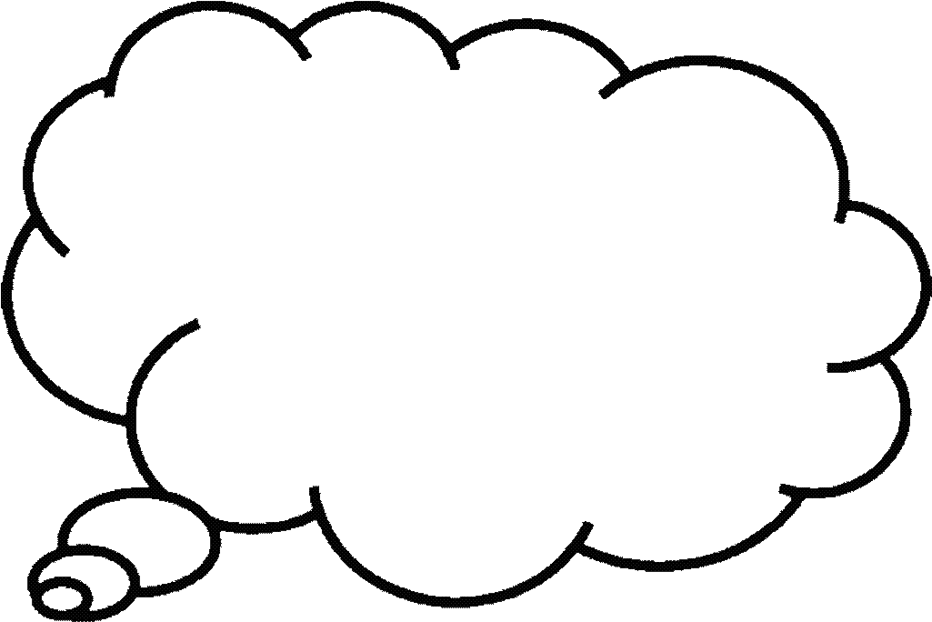 Thought Bubble Png Transparent Images - Transparent Background Thought Bubble (1024x768)