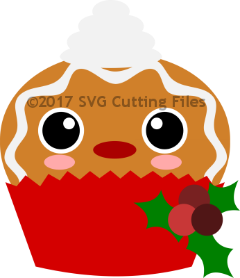 Christmas Gingerbread Cupcake - Christmas Day (346x400)