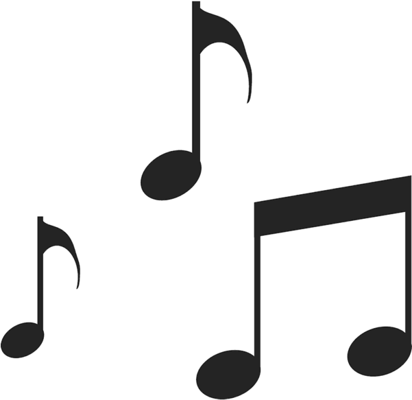 Music Notes Rubber Stamp - Music Notes Rubber Stamp (600x600)