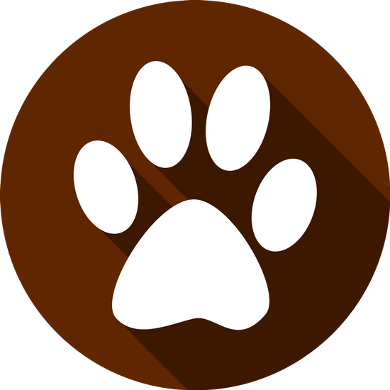 Feet, Icon, Button, Silhouette, Reprint, Trace, Paws - Dog Foot Icon (550x550)