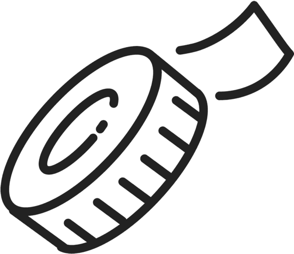 Measuring Tape Rubber Stamp - Measuring Tape Rubber Stamp (600x600)