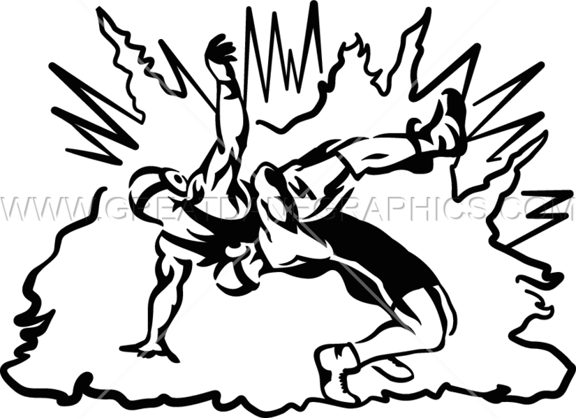 Wrestle Explosion - Illustration (825x599)