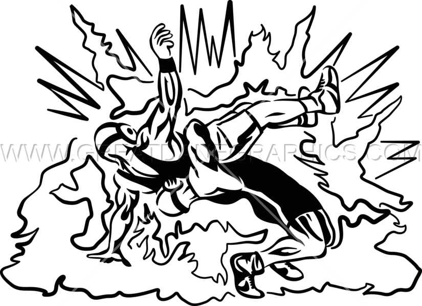 Wrestle Explosion - Illustration (825x599)