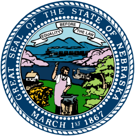 Nebraska Becomes A State - Nebraska State Flag Meaning (476x480)