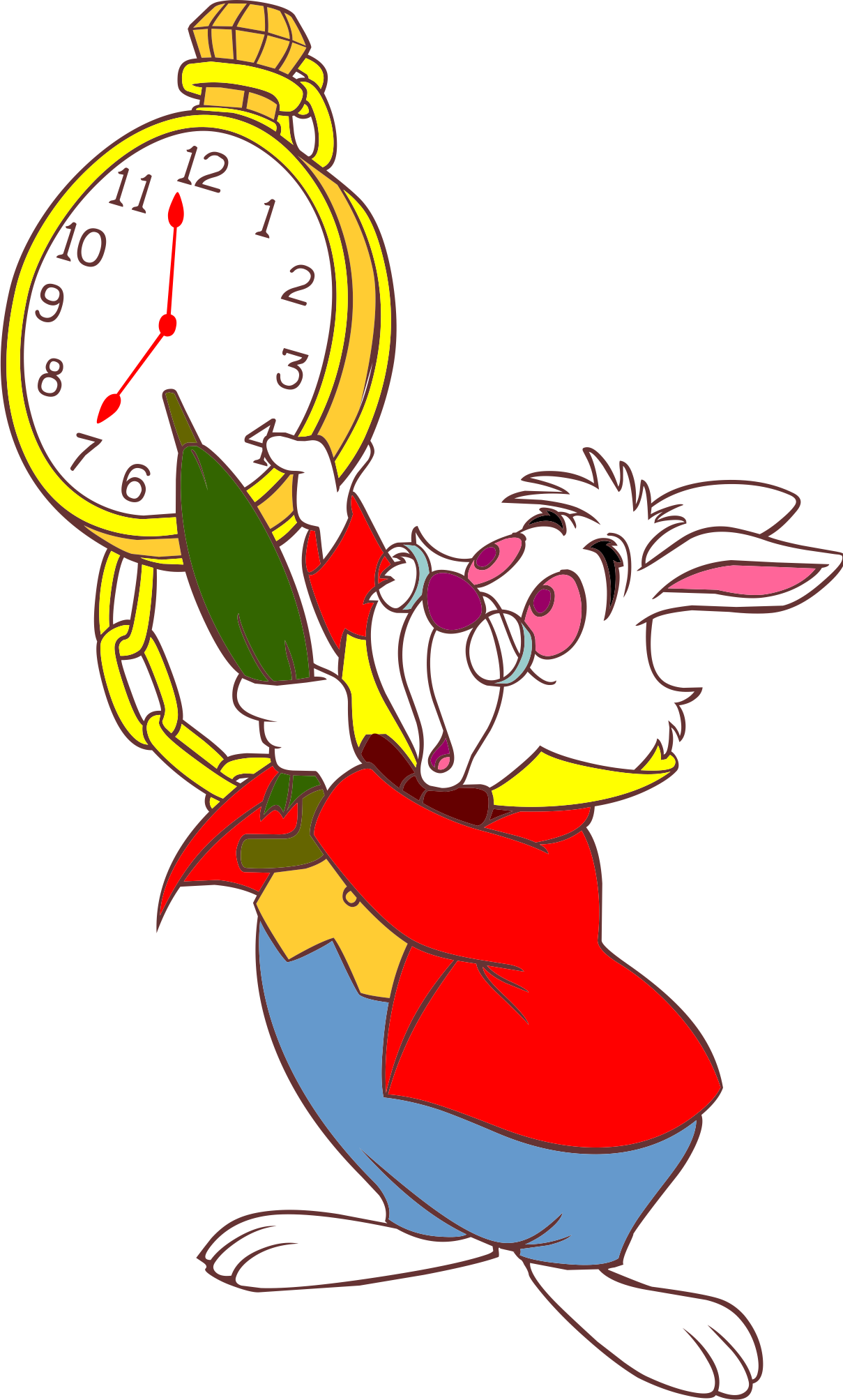 White Rabbit The Mad Hatter Alice's Adventures In Wonderland - Alice In Wonderland White Rabbit Clipart (1209x2007)