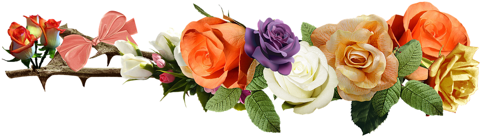 Yellow Rose Clipart Three - Rose (1082x340)