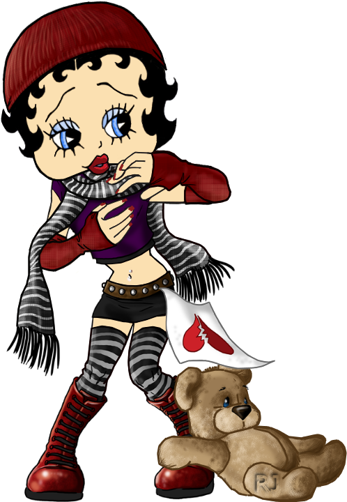 Broken Heart - Betty Boop (550x750)