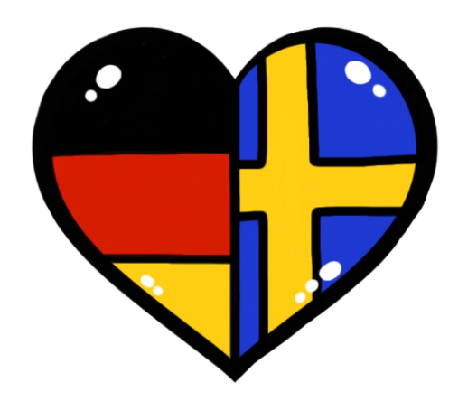Germany X Sweden Heart By Twodiamondswords - Emblem (620x484)