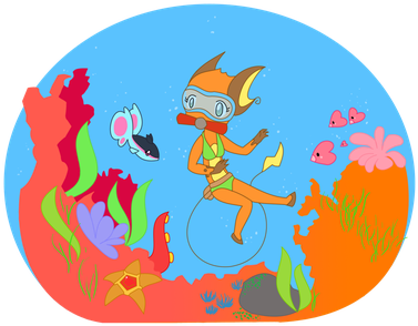 Underwater Exploration - Illustration (391x350)