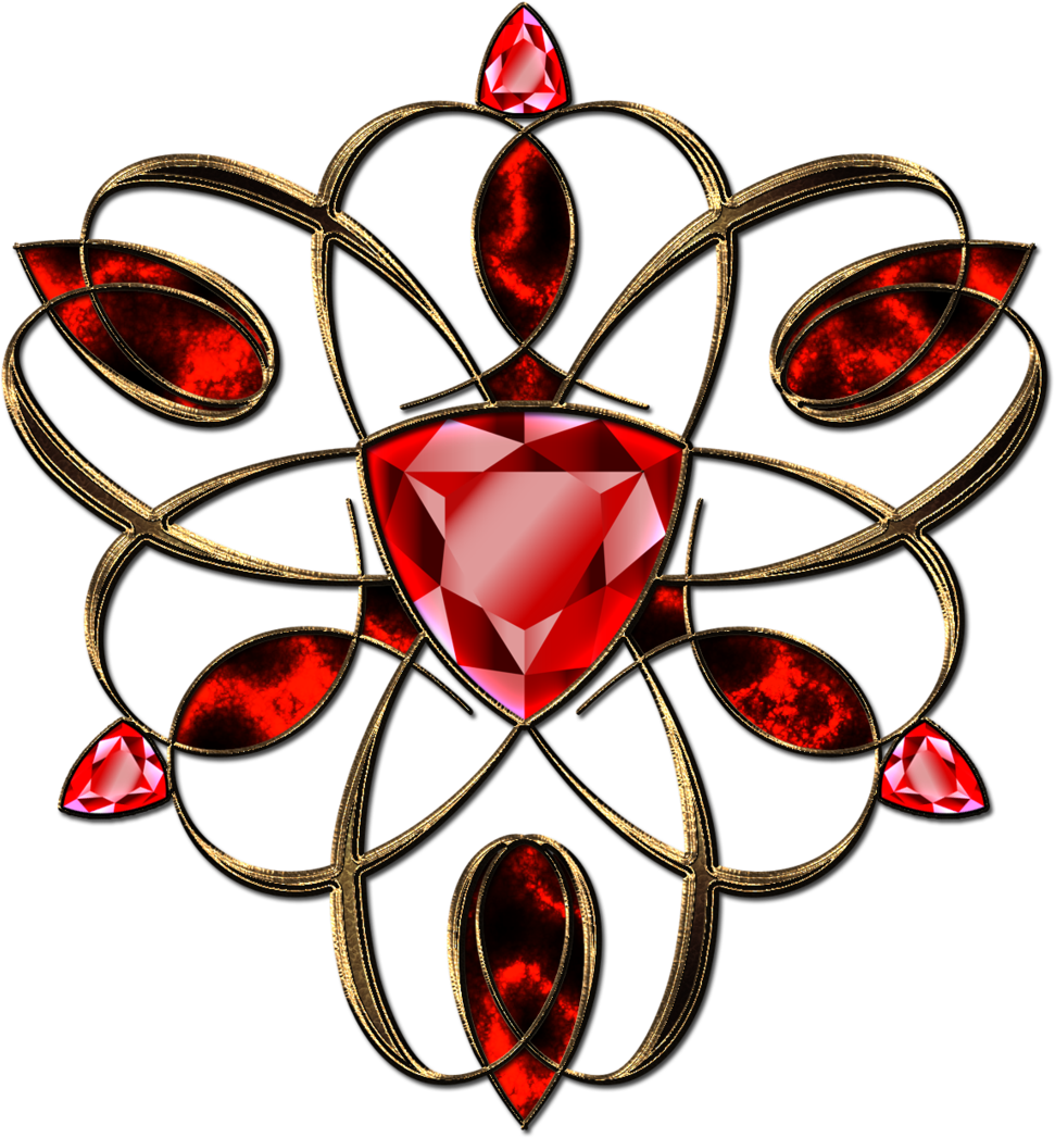 Jewelry Ruby Decoration In Gold - Decoration Deviantart (1024x1089)