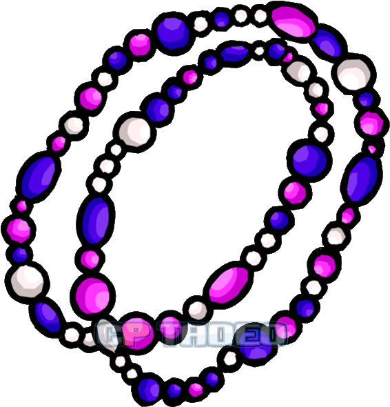 Decorative Beads Necklace Beadwork Clip Art - Beaded Necklace Clipart (576x595)