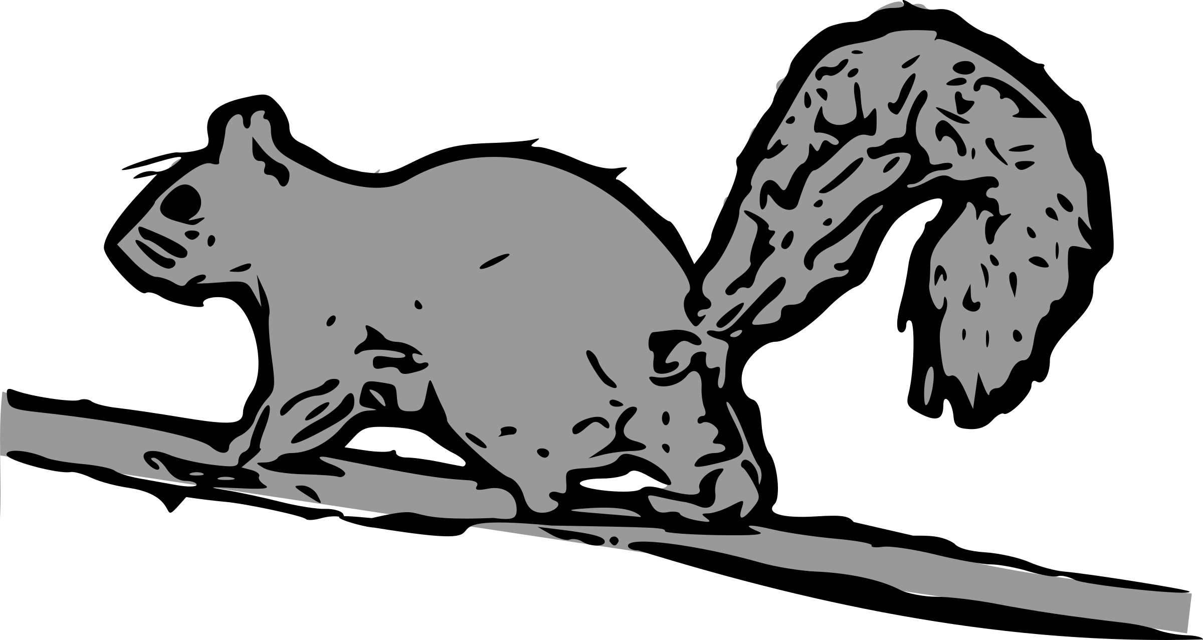 Squirrel - Cartoon Squirrel Running Up Tree - (2400x1277) Png Clipart Download Squirrel - Cartoon Squirrel Running Up Tree - (2400x1277) Png Clipart Download