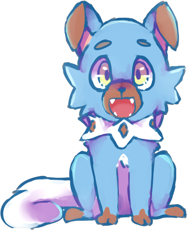 Blue Doggo By Pearl-chan0415 - Cartoon (894x894)