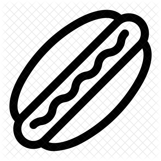 Hot Dog Icon - Hamburger Button (512x512)