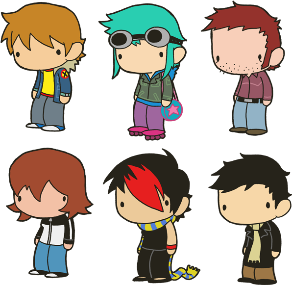 Pilgrim Clipart Friend - Scott Pilgrim Stephen Stills And Kim (610x600)