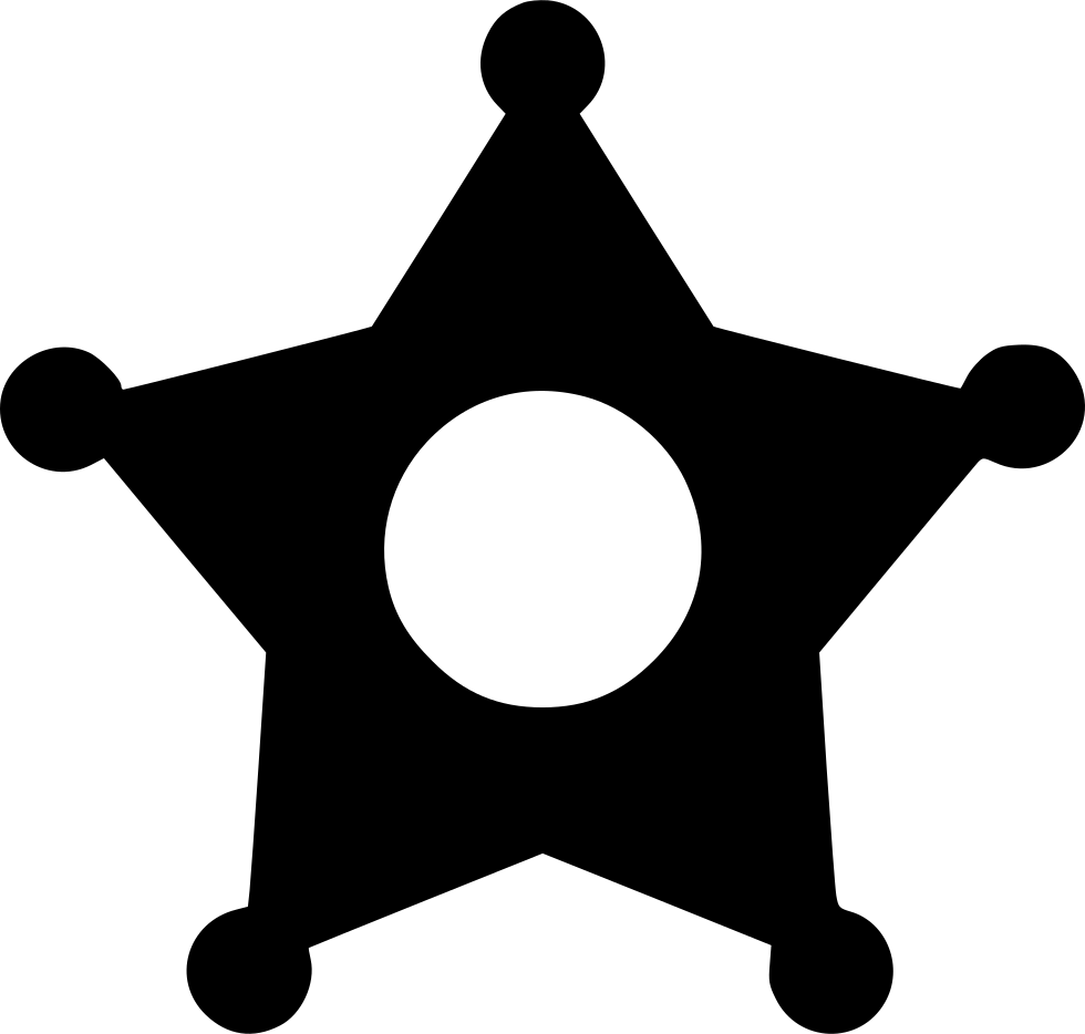 Sheriff Badge Comments - Sheriff Star Icon (980x934)