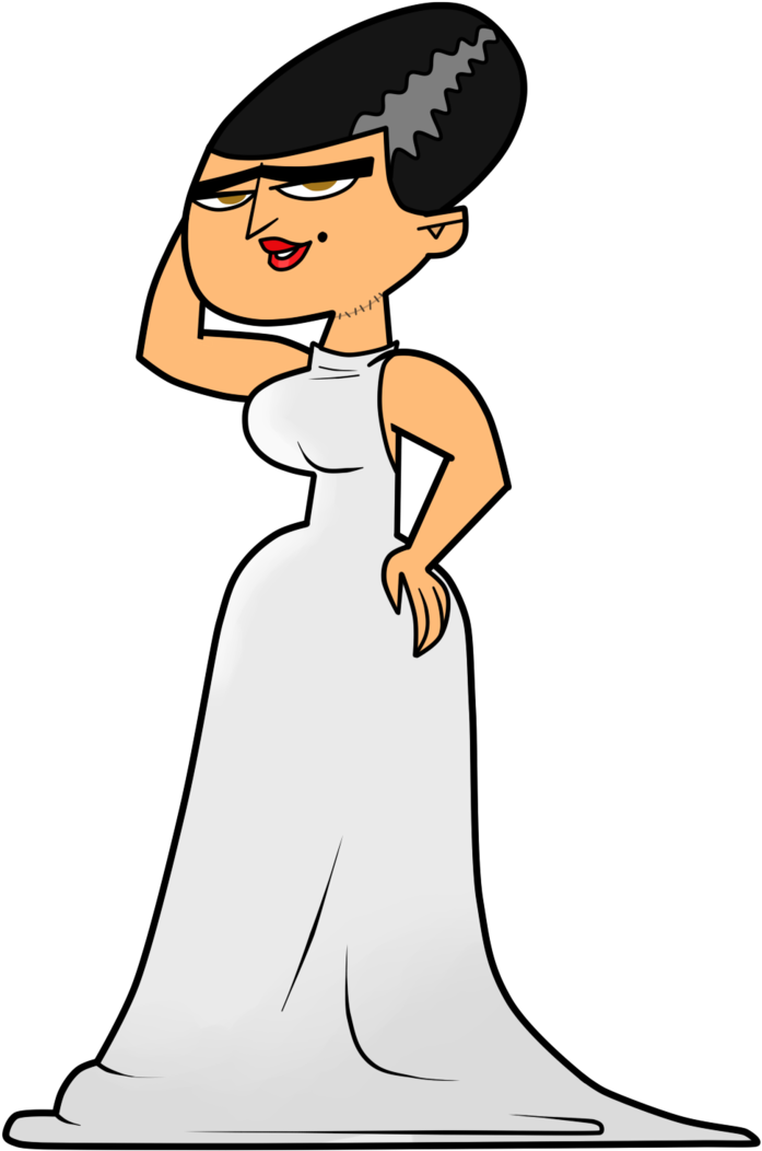 Eva As Frankenstein's Wife By Evaheartsart - The Bride Of Frankenstein (718x1113)