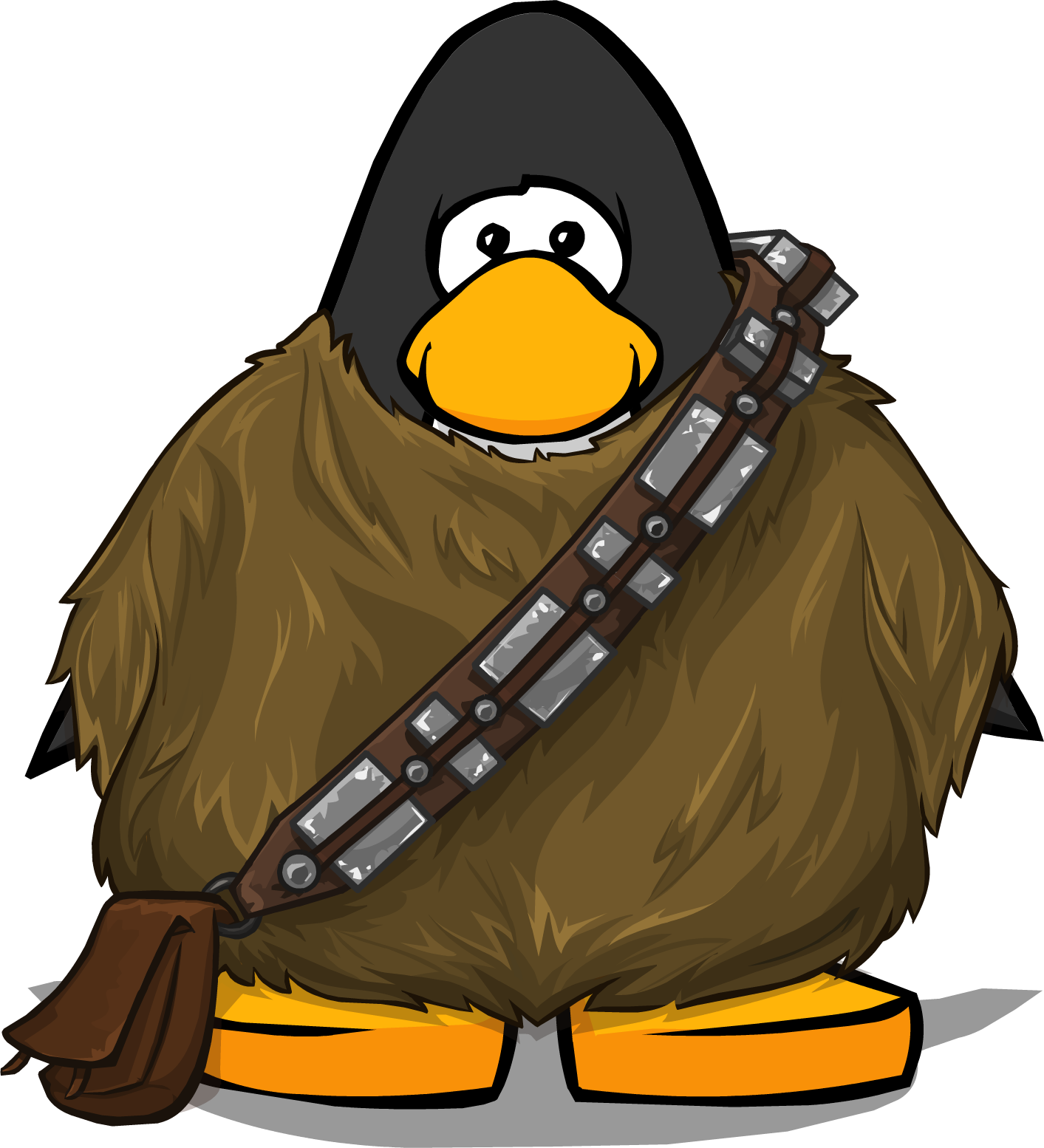 Chewbacca Costume Pc - Club Penguin Horn (1413x1554)
