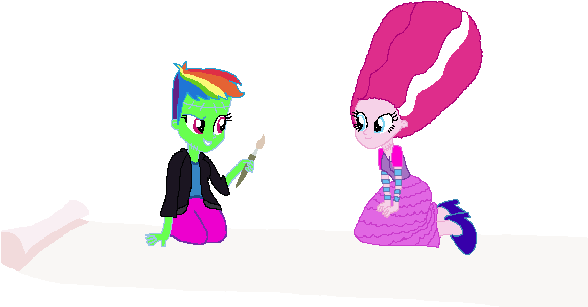 Ktd1993, Beehive Hairdo, Bride Of Frankenstein, Equestria - Cartoon (1150x647)