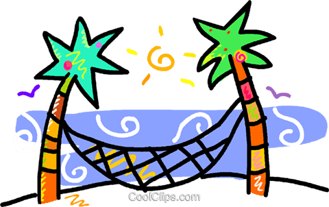 Palm Trees With A Hammock Royalty Free Vector Clip - Novogrudok-tur Kup (480x302)