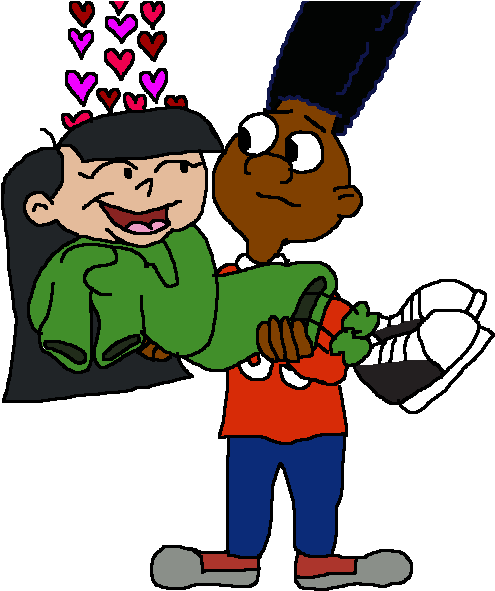 Gerald Holding Kuki By Ktd1993 - Cartoon (980x616)