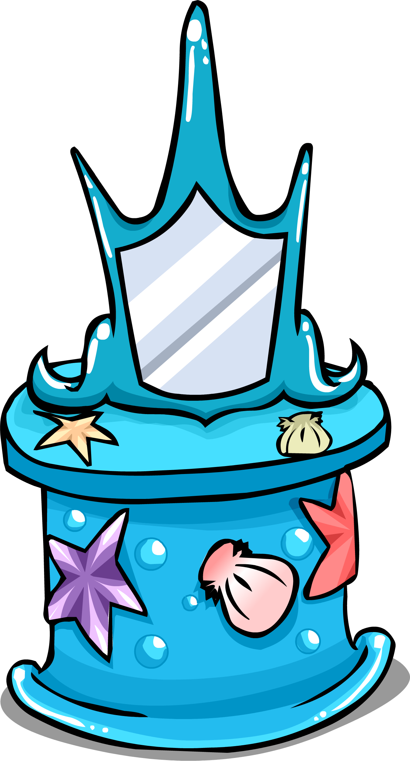 Club Penguin Mermaid Vanity (1350x2503)