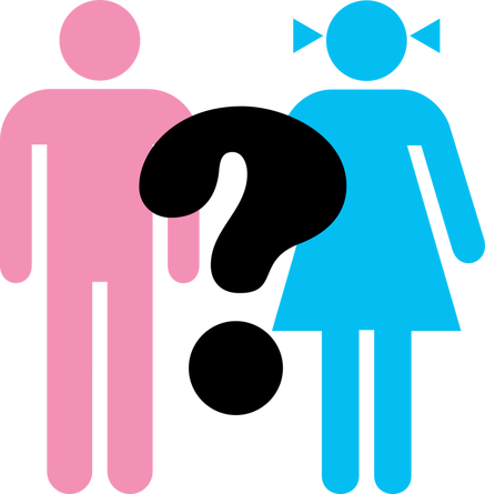 Boys Are Supposed To Play With Cars, And Girls Are - Men And Women Icon (437x445)