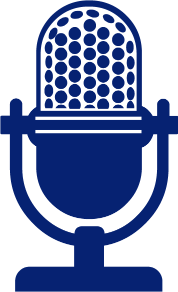 Microphone Blue - Podcast Microphone Clipart (356x583)