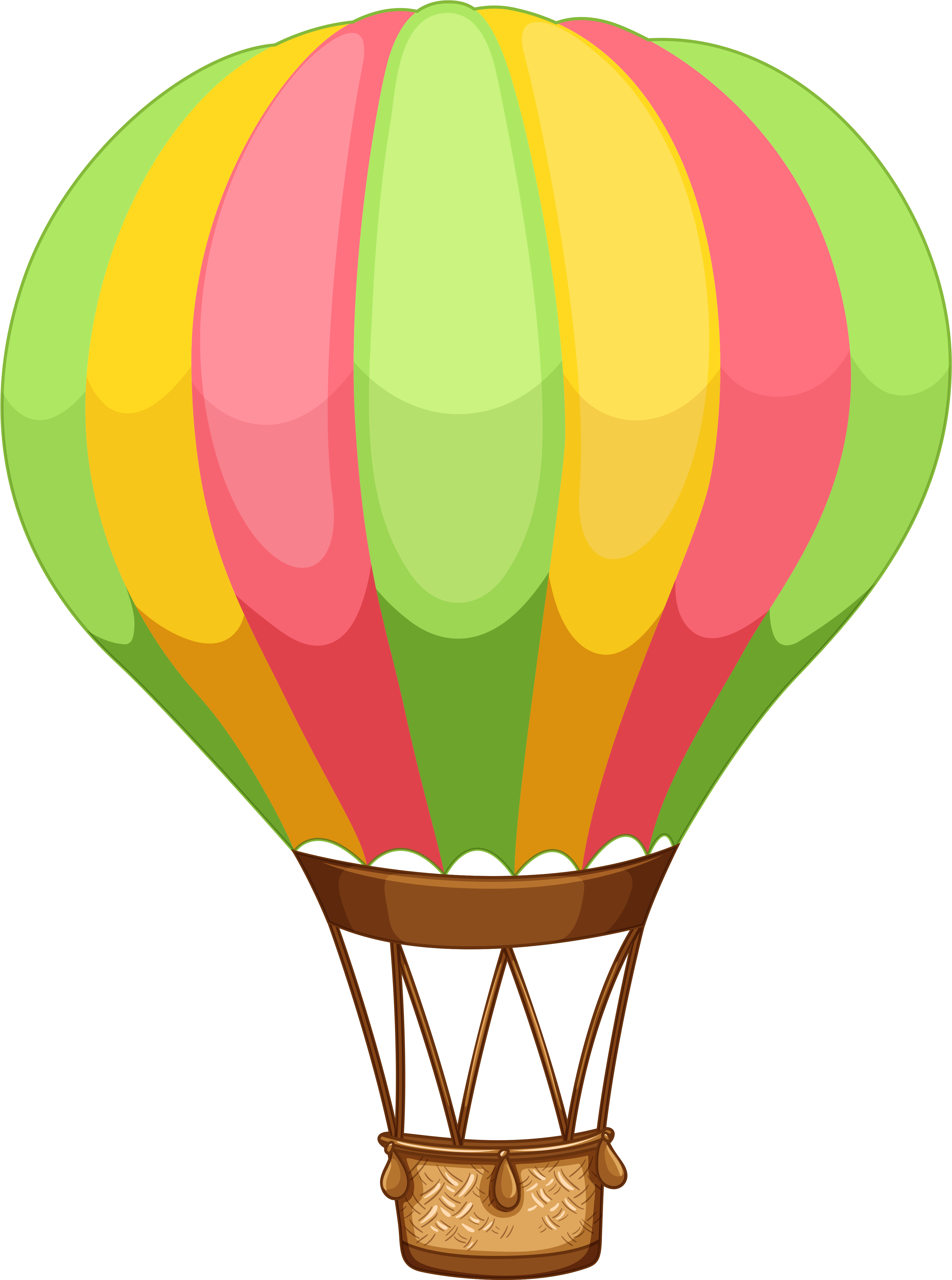 Balon - Hot Air Balloon Cartoon (3835x5000)