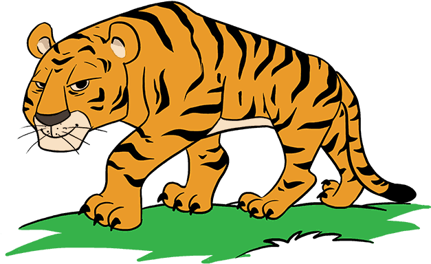 Images Of Cartoon Tigers - Cartoon Tiger (678x600)