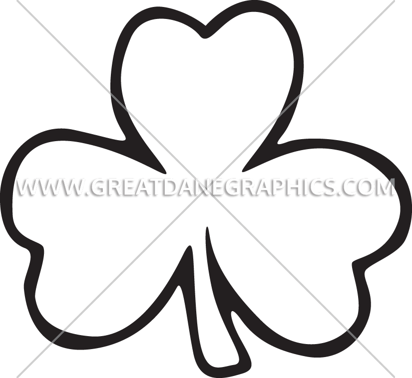 St Patrick's Day Shamrock Coloring (825x758)